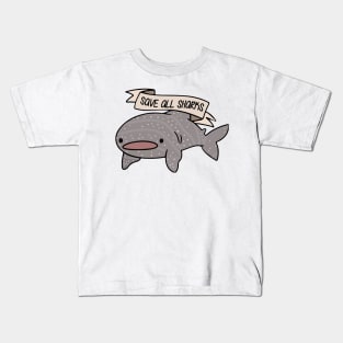 'Save All Sharks' Ocean Conservation Shirt Kids T-Shirt